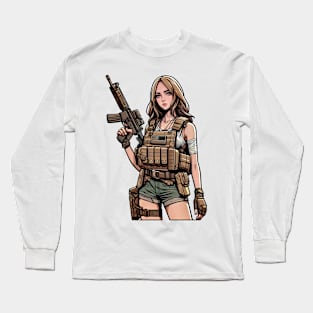 Tactical Girl Long Sleeve T-Shirt